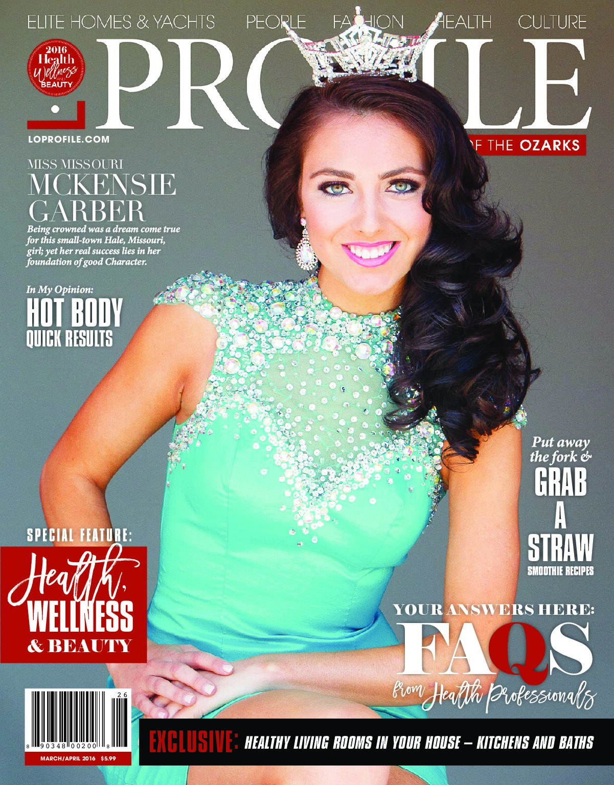 Miss Missouri McKensie Garber - March/April 2016