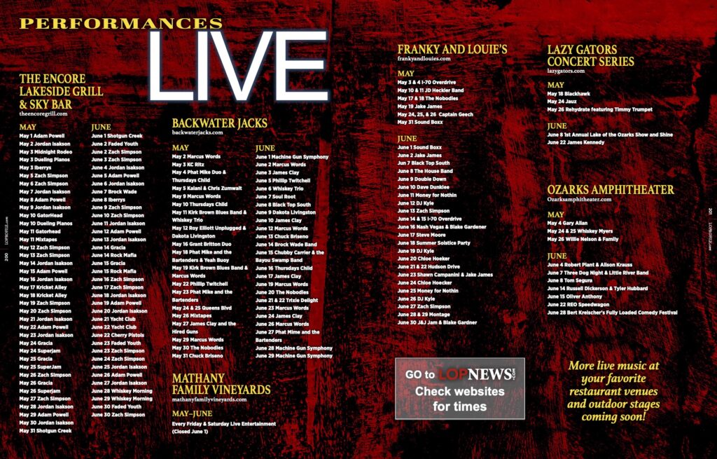 Live PErformacnes - May:June 2024